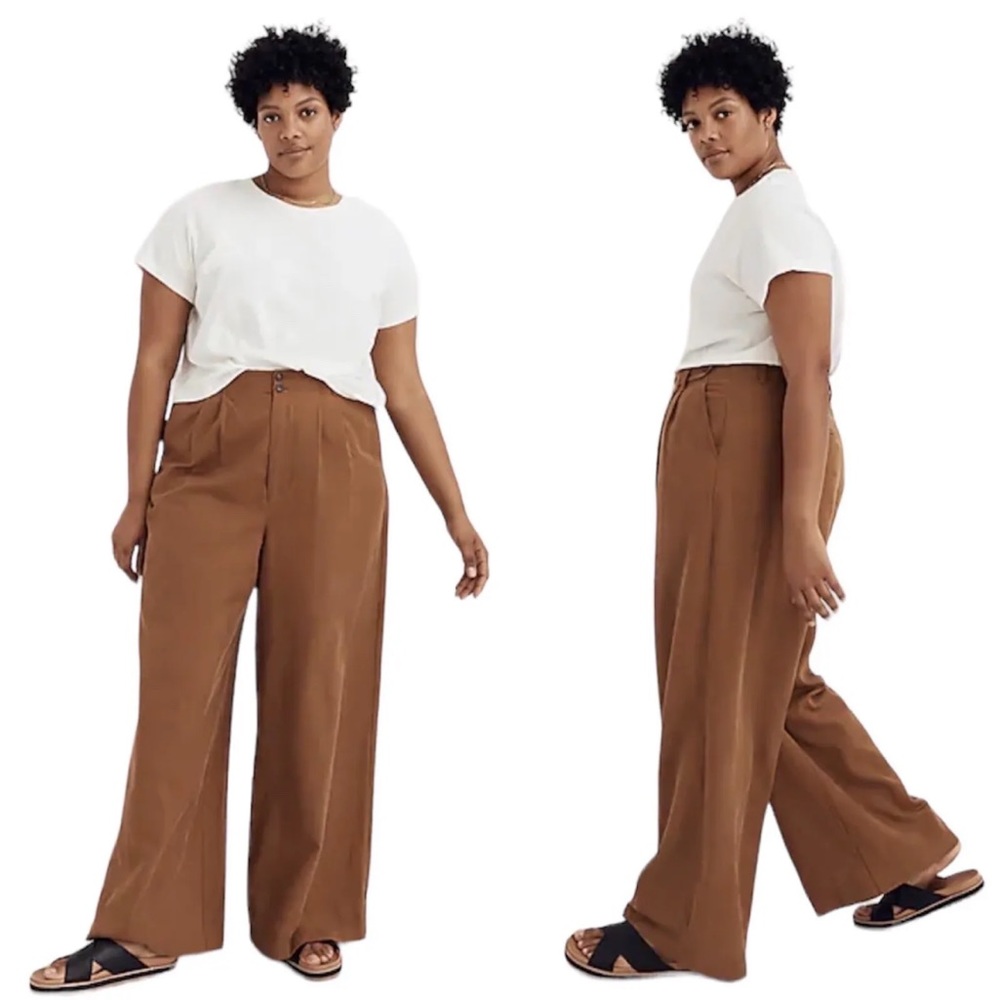 COPY - EUC Madewell Harlow Front Pleated Wide Leg Pants 10